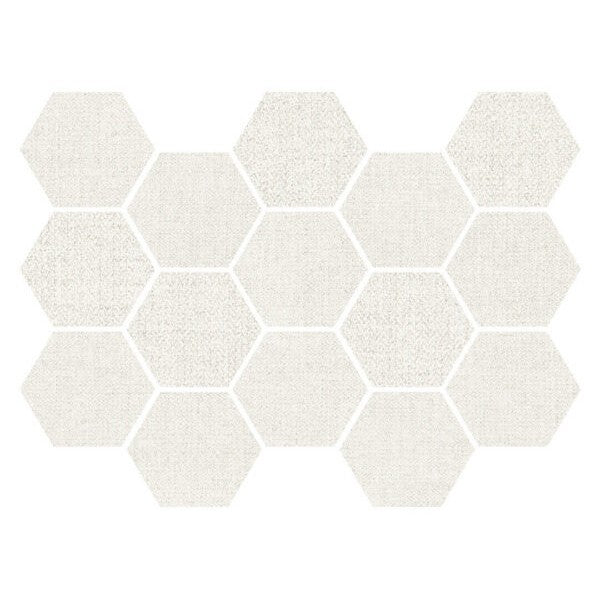 Happy Floors Fibra 12" x 14" Rectified Matte Porcelain 3" Hexagon Mosaic