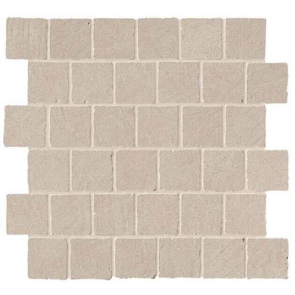 Happy Floors B-Natural 12.25" x 12.25" Matte Porcelain 2" Tumbled Mosaic