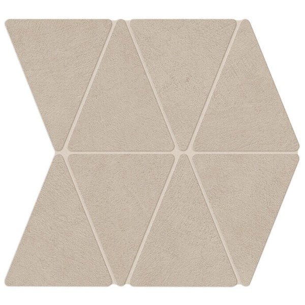 Happy Floors B-Natural 13.38" x 14.38" Matte Porcelain Rhombus Mosaic