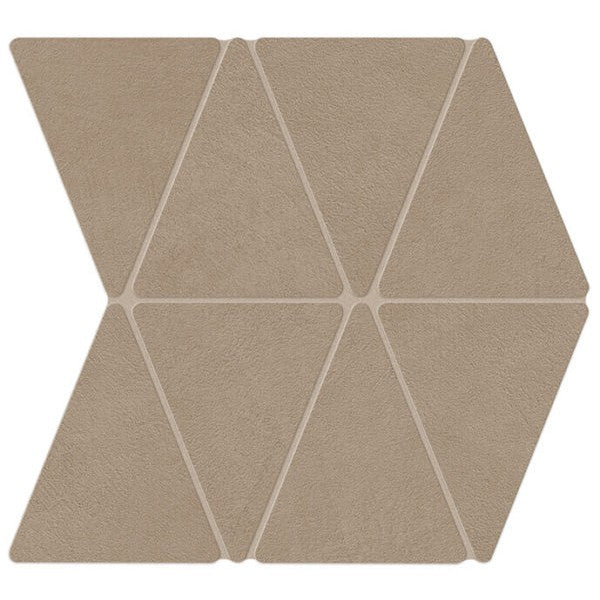 Happy Floors B-Natural 13.38" x 14.38" Matte Porcelain Rhombus Mosaic