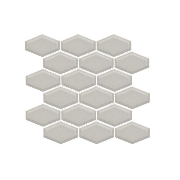 Happy Floors Artisan 10.5" x 11" Glossy Porcelain Elongated Hexagon Mosaic