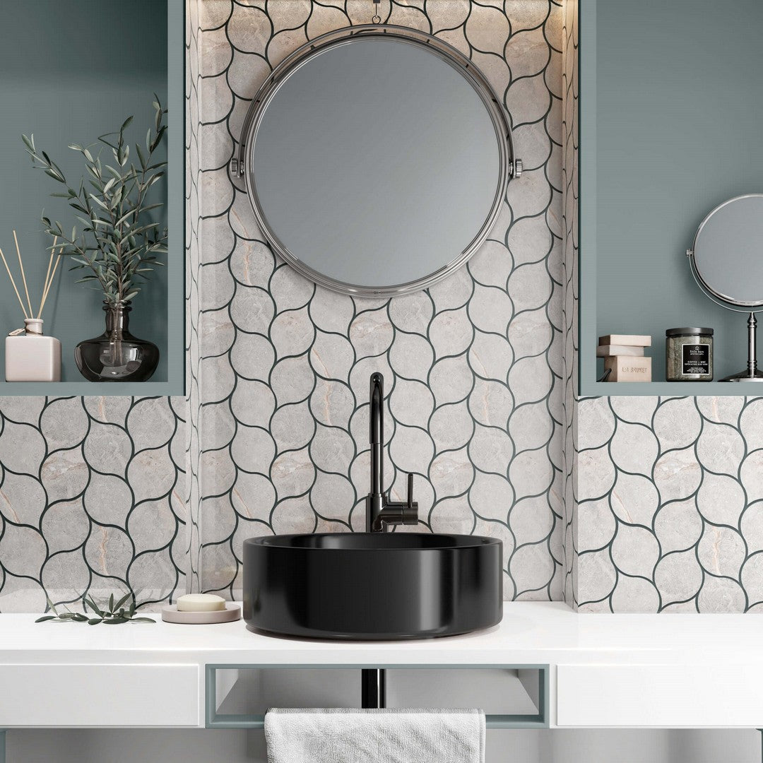 Happy-Floors-Toscana-11-x-13-Rectified-Matte-Leaf-Porcelain-Mosaic-Perla