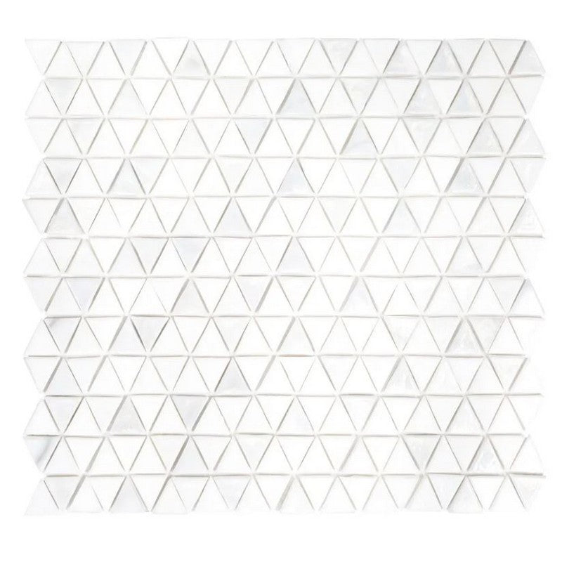 Jeffrey Court Pool 12" x 12.88" - 0.88" Triangle Blend Glass Mosaic