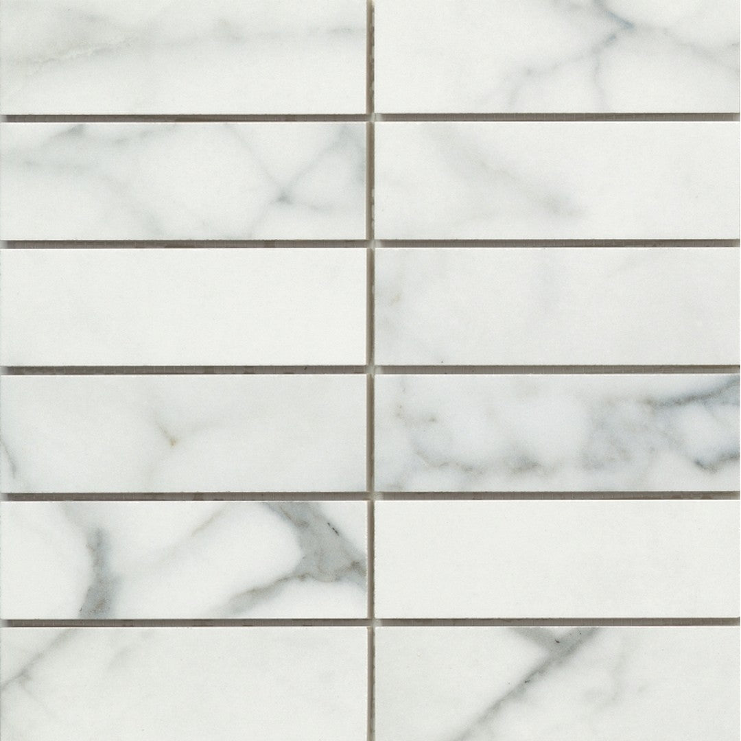 Emser Parkview 12" x 12" Polished 2x6" Stacked Porcelain Mosaic