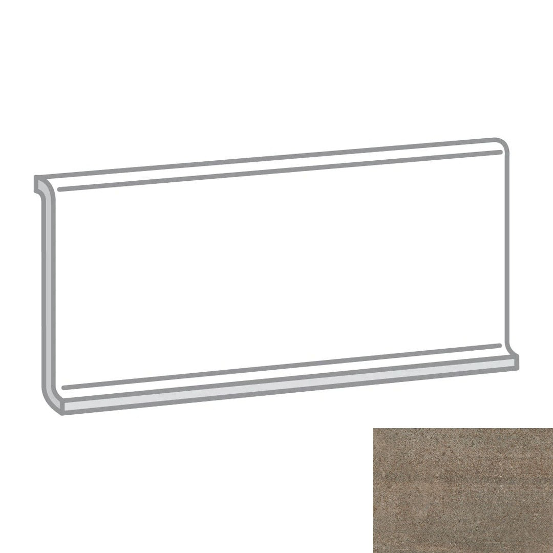 Emser Uptown 6" x 12" Matte Porcelain Cove Base