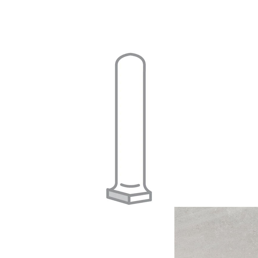 Emser Uptown 1" x 6" Matte Porcelain Cove Corner Outside