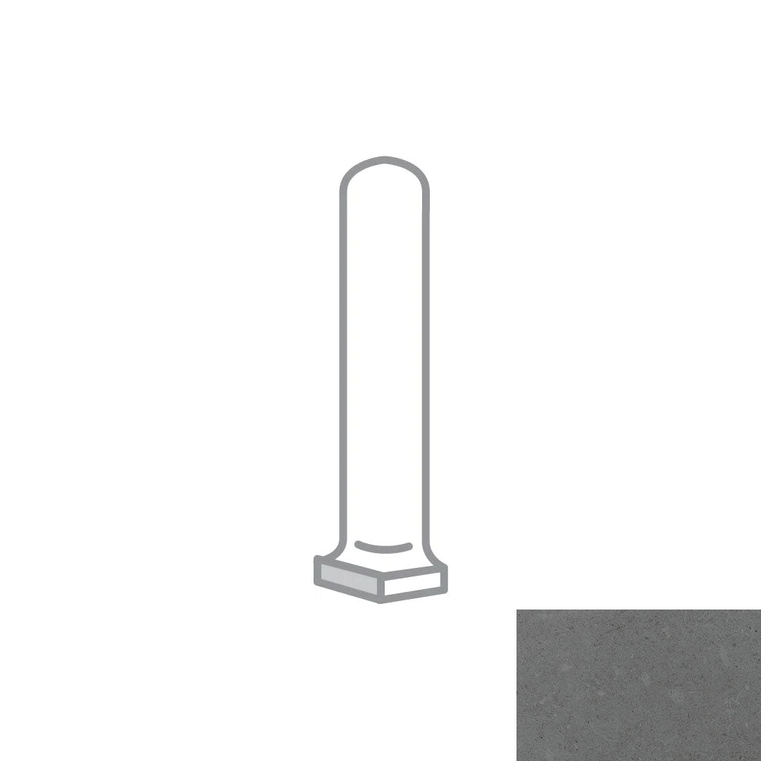 Emser Uptown 1" x 6" Matte Porcelain Cove Corner Outside