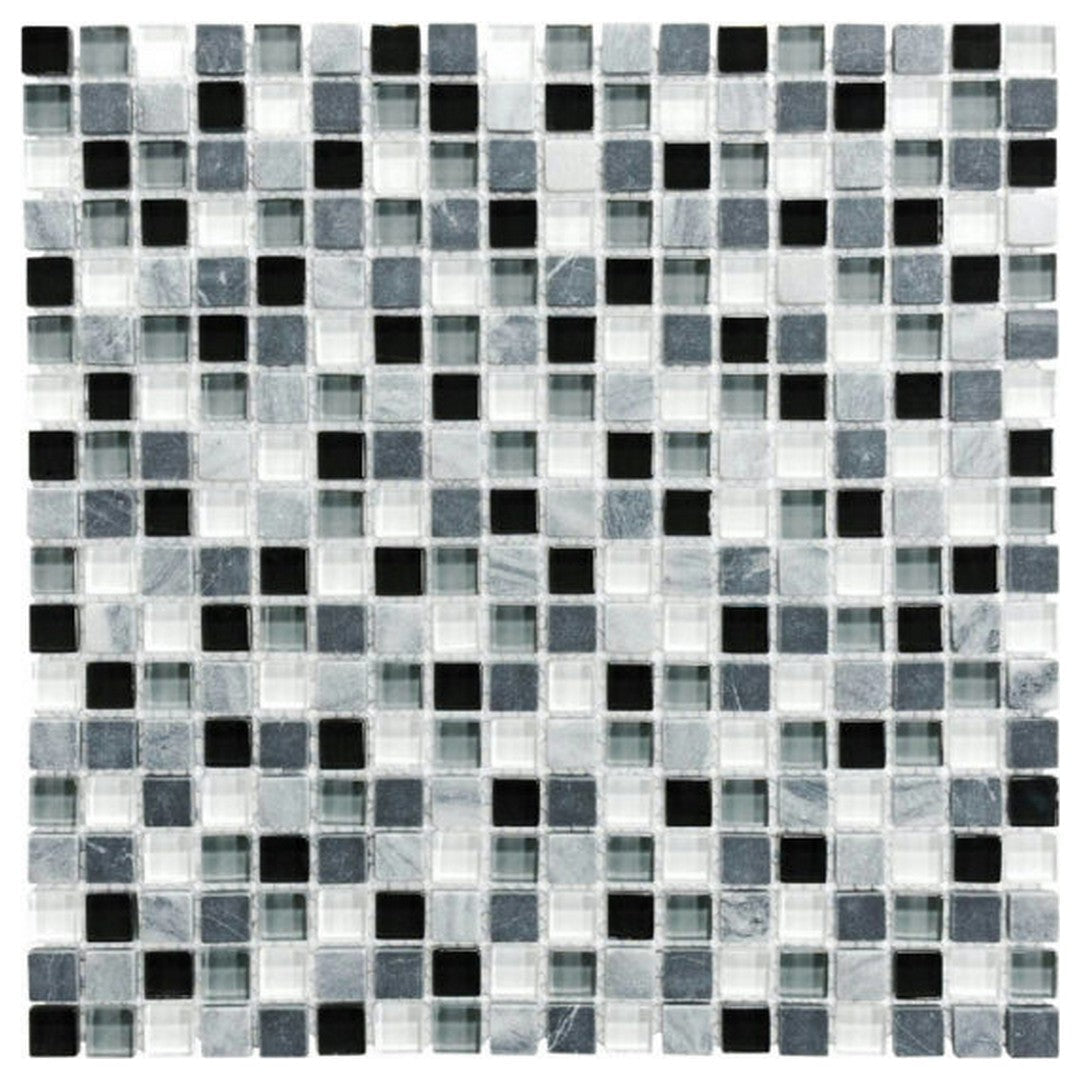 Qualis Ceramica Bliss 12" x 12" Matte Mixed Material 5/8" Mosaic