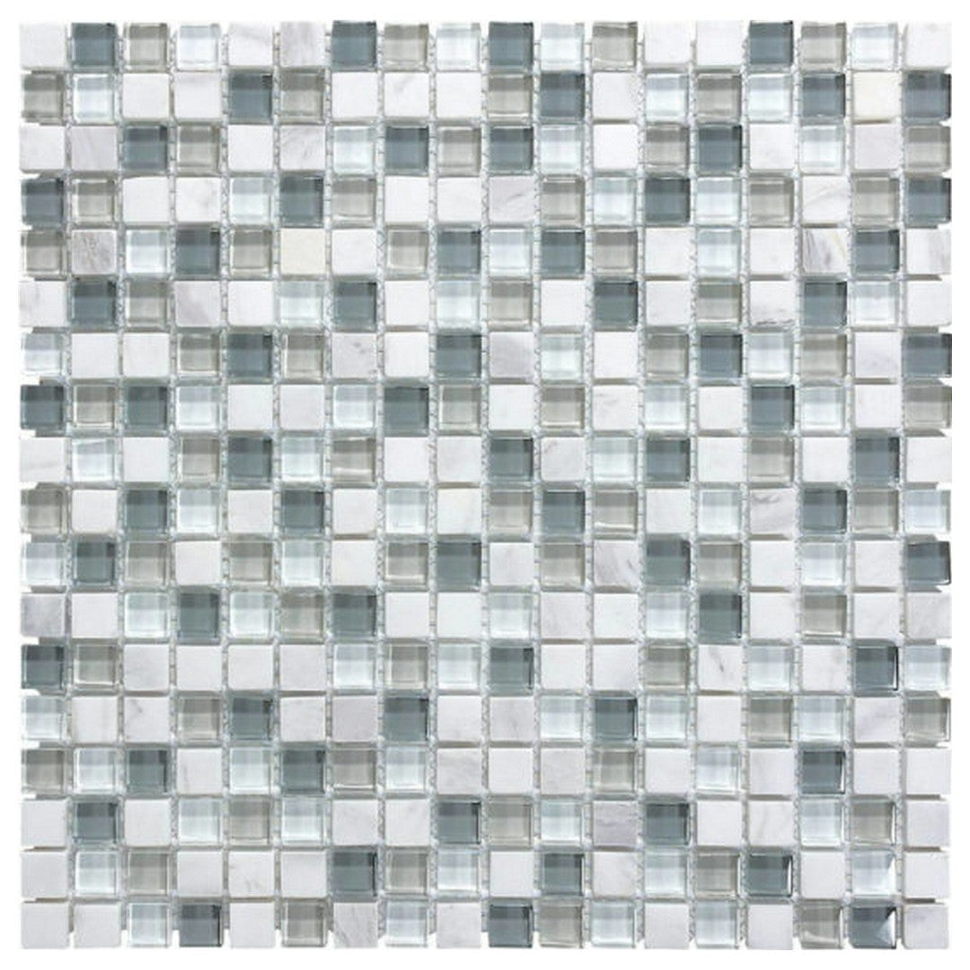 Qualis Ceramica Bliss 12" x 12" Matte Mixed Material 5/8" Mosaic