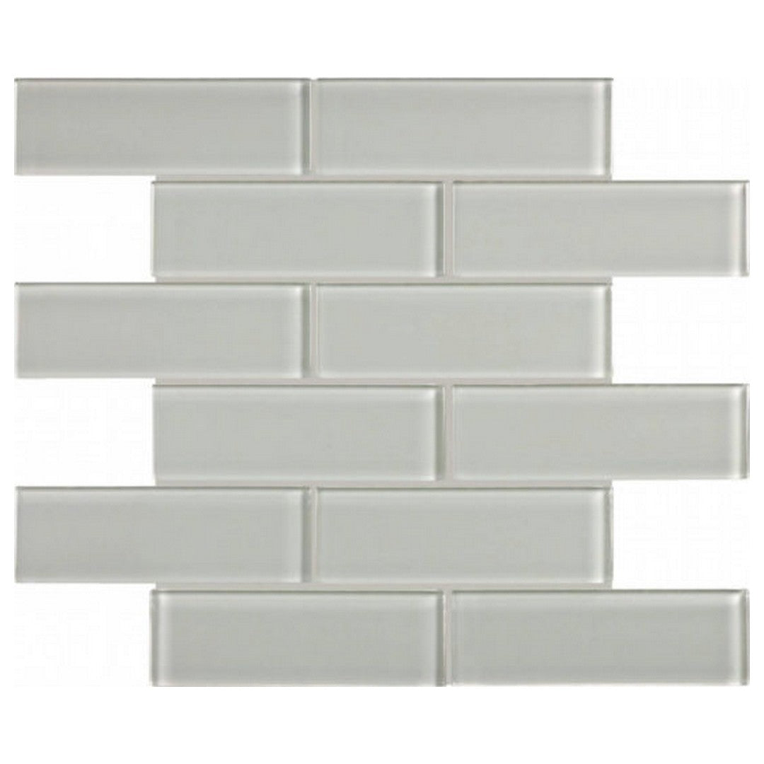 Qualis Ceramica Bliss Element 12" x 12" Glossy Glass 2X6" Mosaic