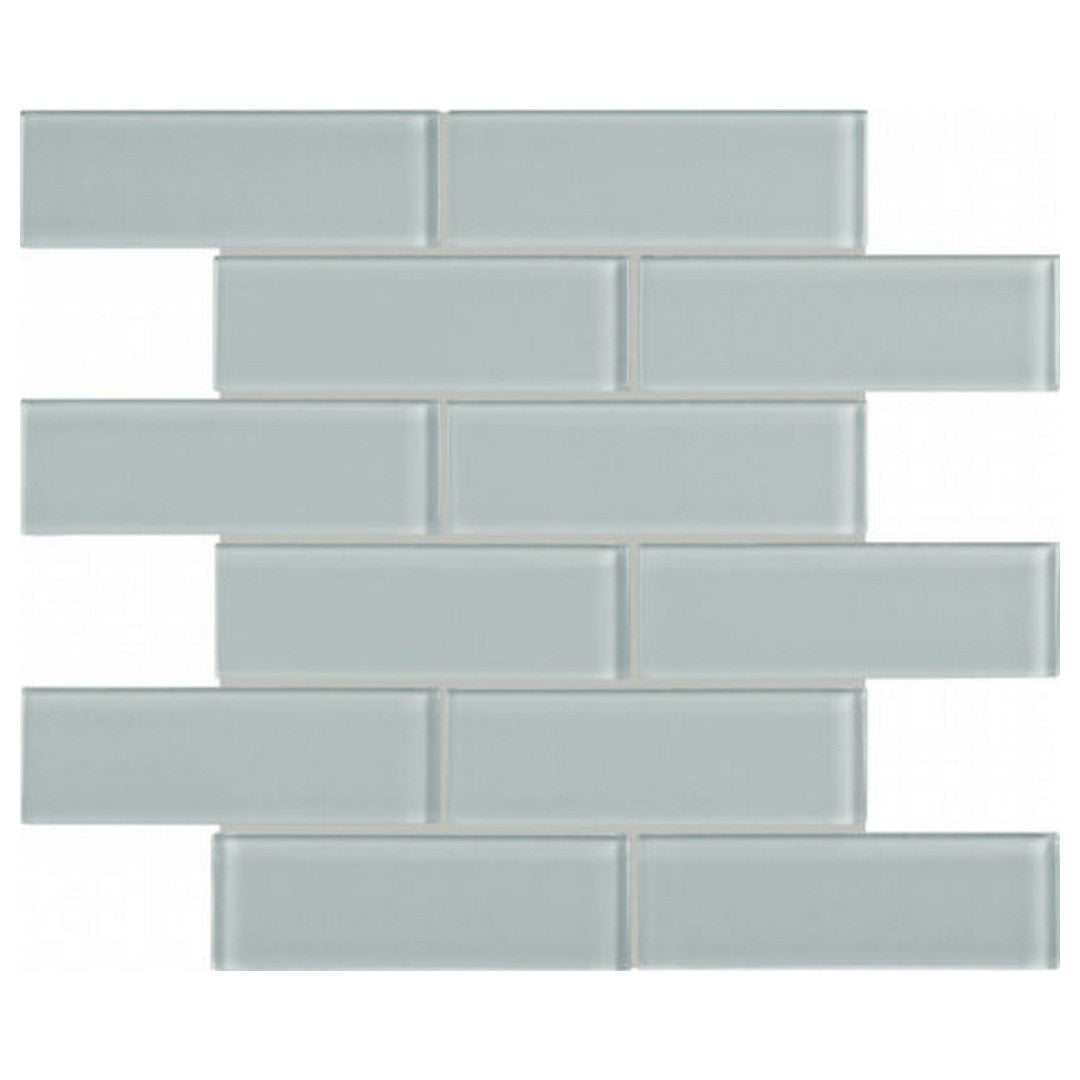 QC Bliss Element 12" x 12" Glossy Glass 2X6" Mosaic