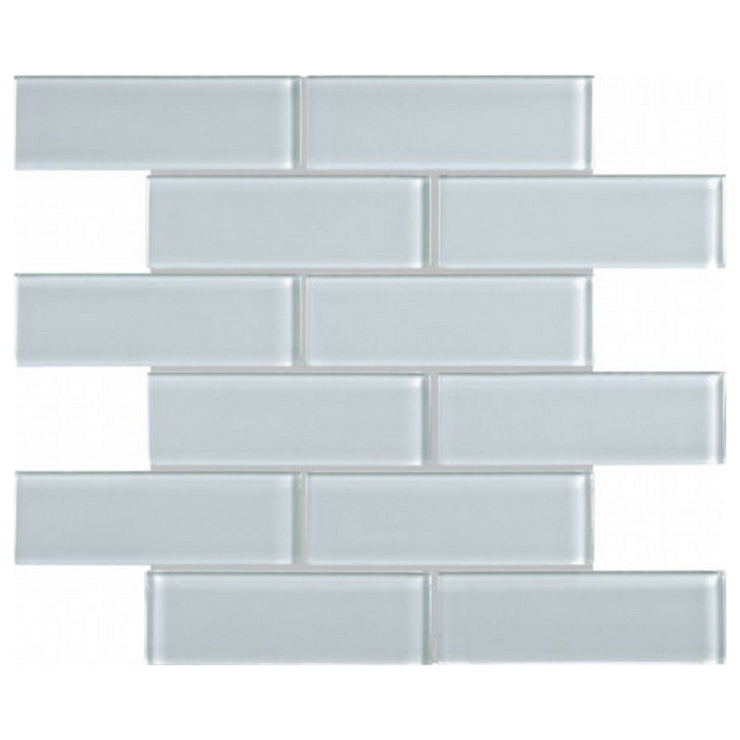 QC Bliss Element 12" x 12" Glossy Glass 2X6" Mosaic