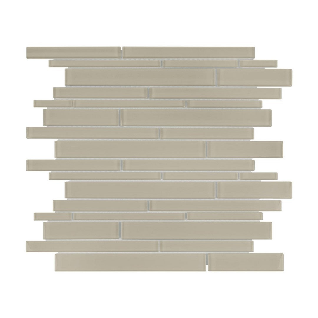 Qualis Ceramica Bliss Element 12" x 12" Glossy Glass Penny Round Mosaic