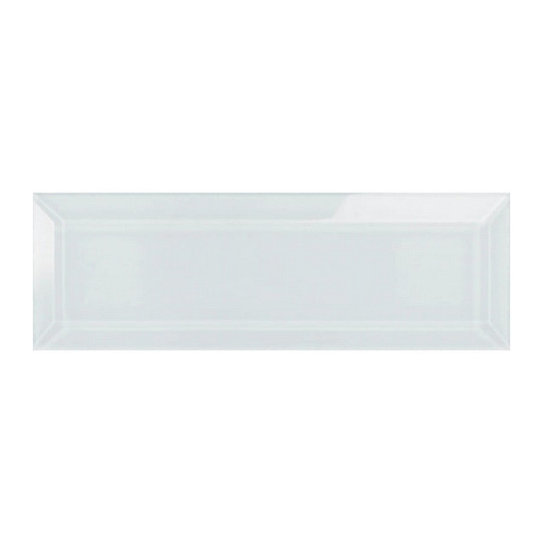 Qualis Ceramica Bliss Element 3" x 9" Glossy Glass Beveled Wall Tile