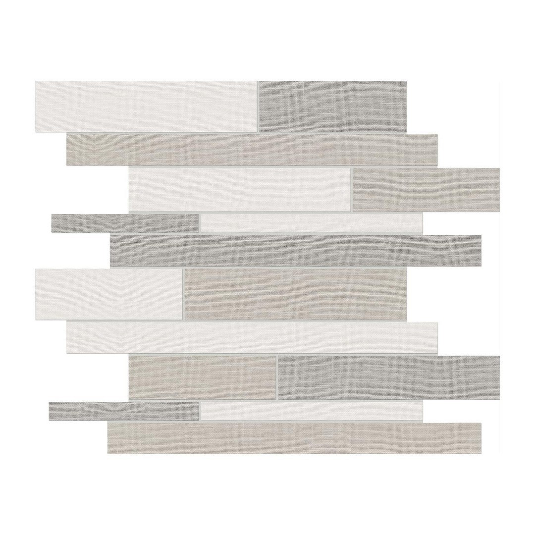 Anatolia Belgian 12" x 12" Matte Porcelain Random Strip Mosaic
