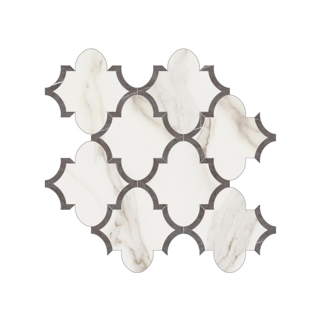 Anatolia Mayfair 12" x 12" Rectified Polished Porcelain Arabesque Mosaic