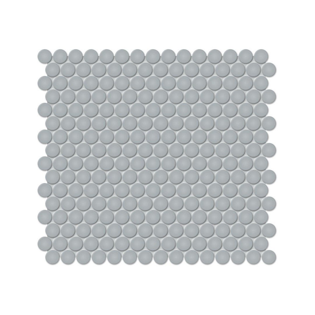 Anatolia Soho 11.38" x 12.32" Matte Porcelain 0.75" Penny Round Mosaic