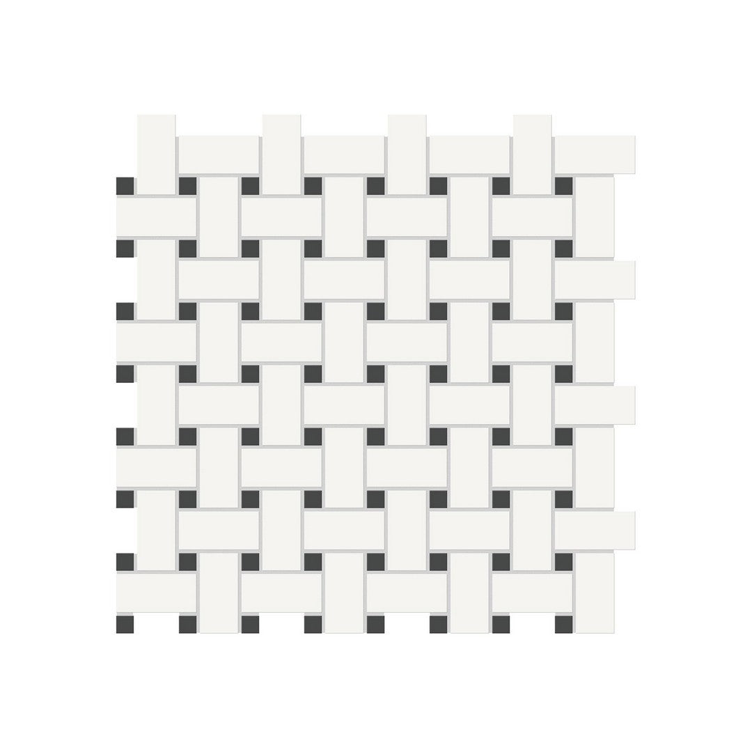 Anatolia Soho 11.73" x 11.73" Matte Porcelain Basketweave Mosaic