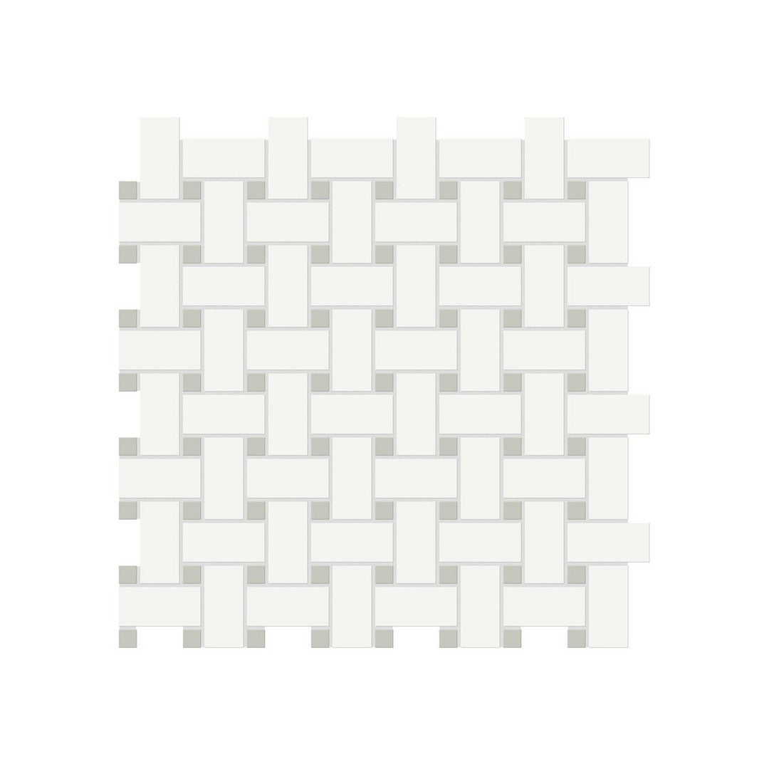 Anatolia Soho 11.73" x 11.73" Matte Porcelain Basketweave Mosaic