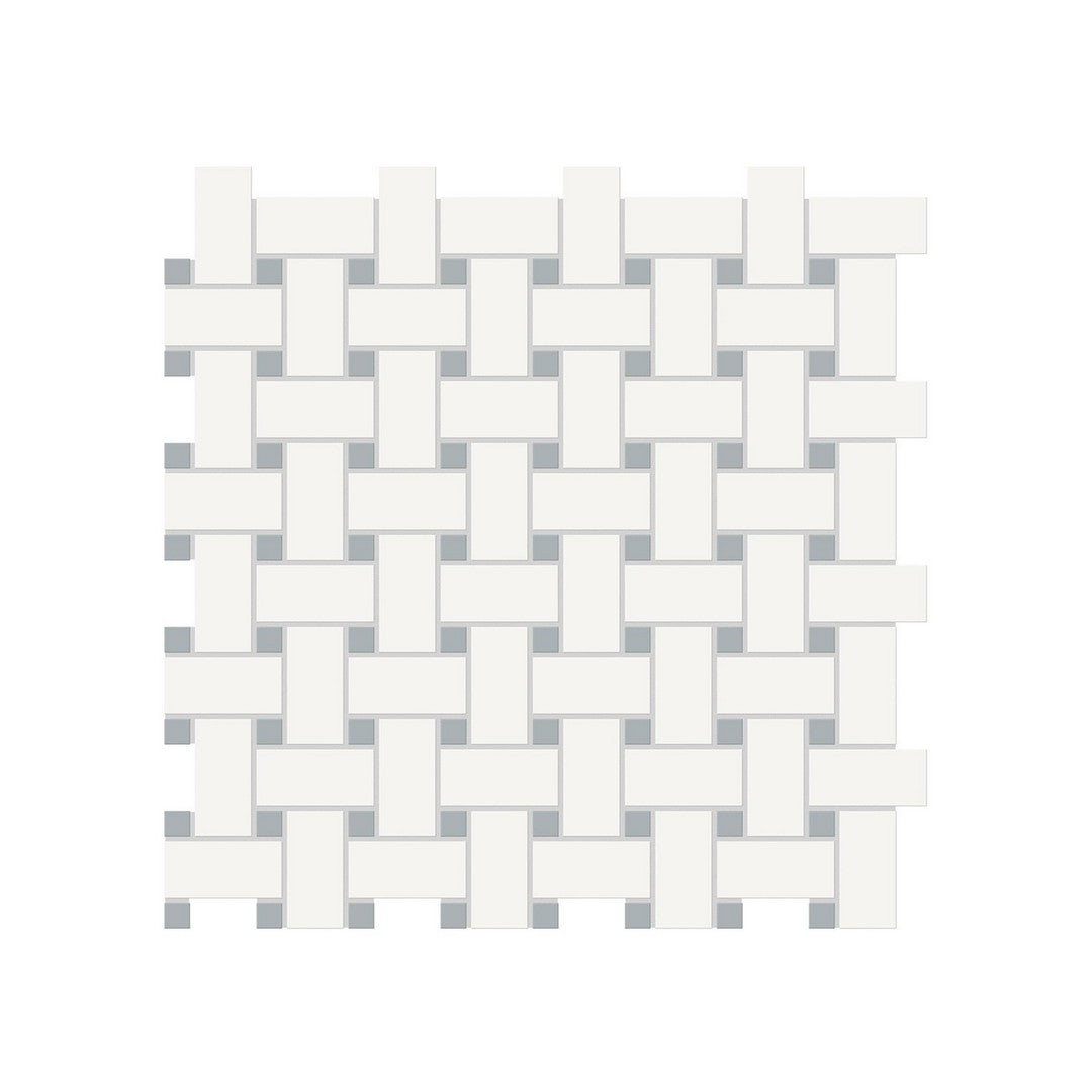 Anatolia Soho 11.73" x 11.73" Matte Porcelain Basketweave Mosaic