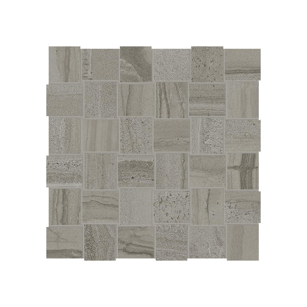 Anatolia Amelia 12" x 12" Matte Porcelain 2" Basketweave Mosaic