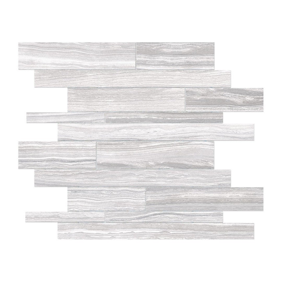 Anatolia Eramosa 12" x 12" Matte Porcelain Random Strip Mosaic