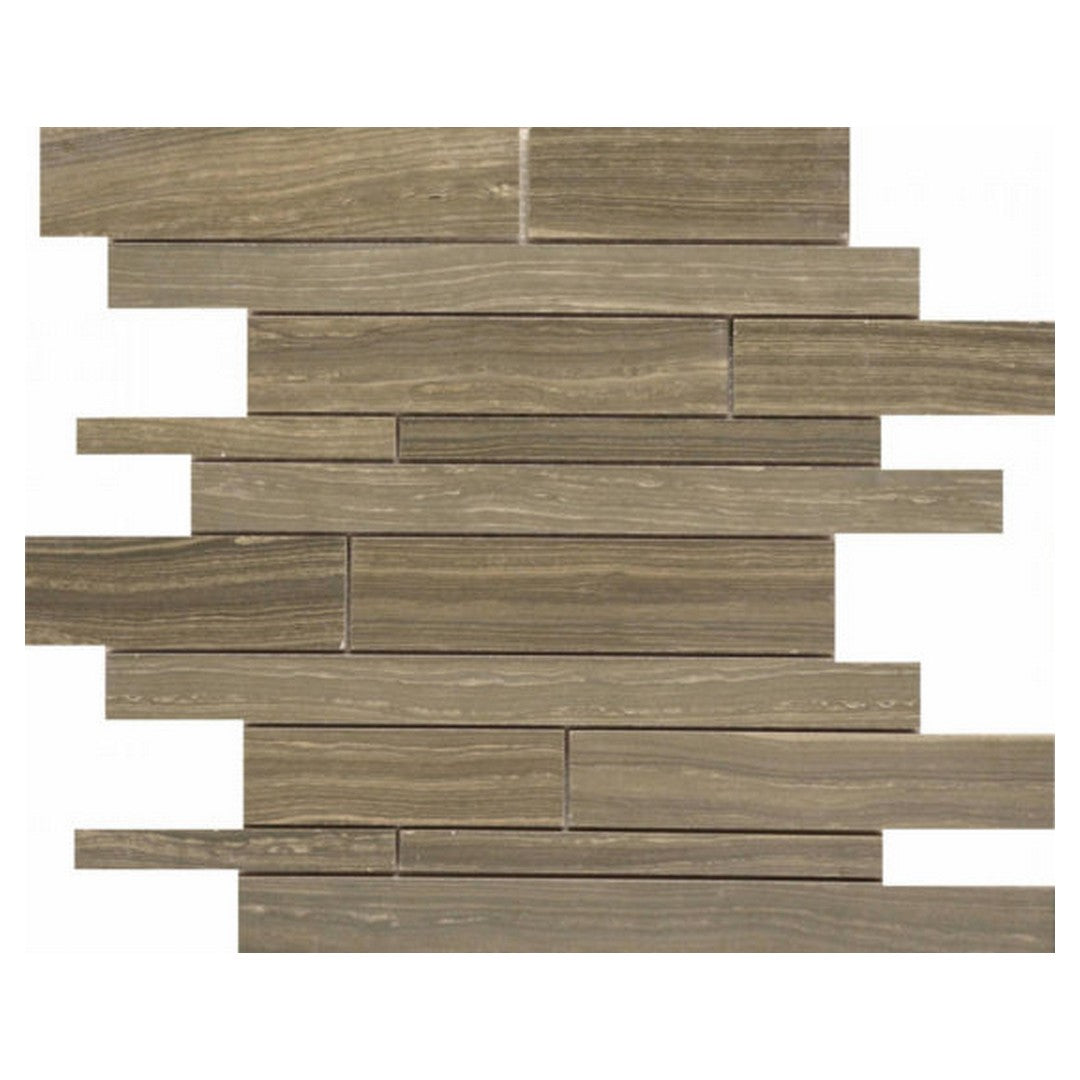 Anatolia Eramosa 12" x 12" Matte Porcelain Random Strip Mosaic