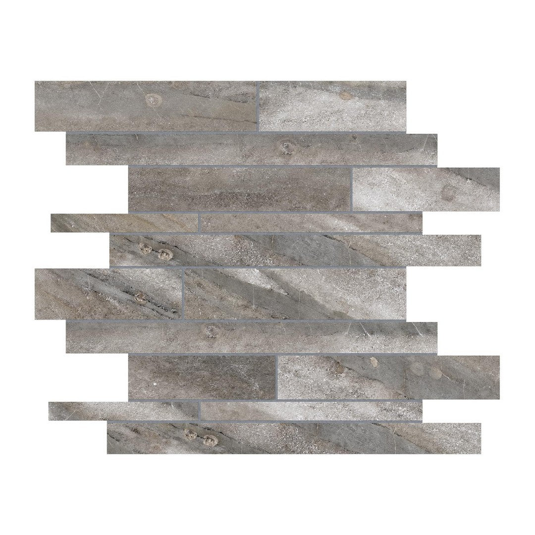 Anatolia Evolution 12" x 12" Matte Porcelain Random Strip Mosaic