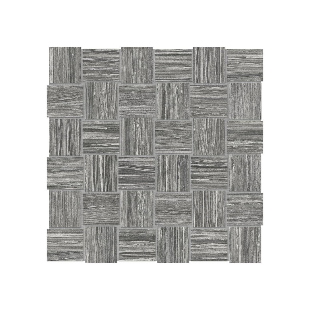 Anatolia Eramosa 12" x 12" Matte Porcelain 2" Basketweave Mosaic
