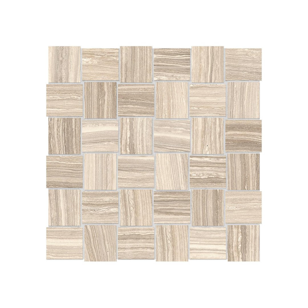 Anatolia Eramosa 12" x 12" Matte Porcelain 2" Basketweave Mosaic