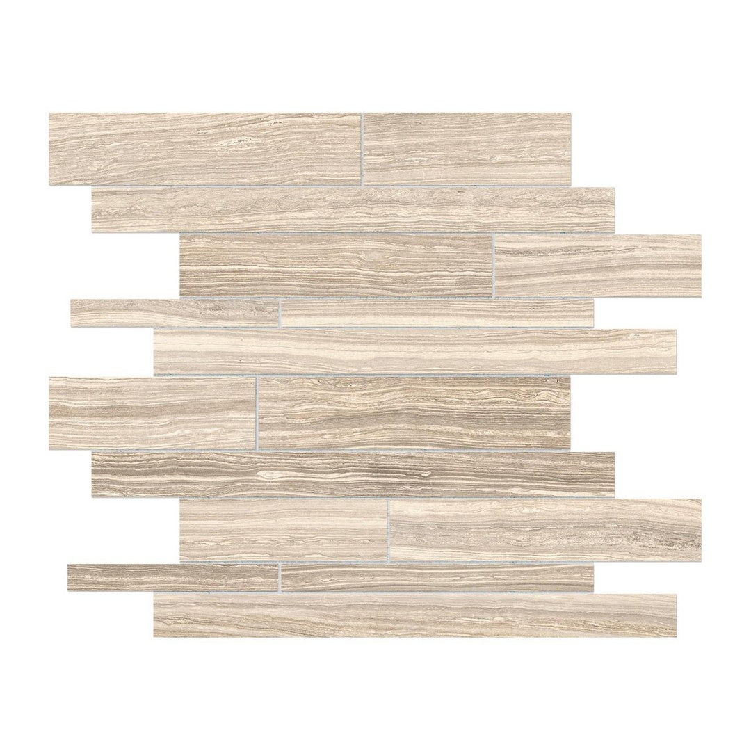 Anatolia Eramosa 12" x 12" Matte Porcelain Random Strip Mosaic