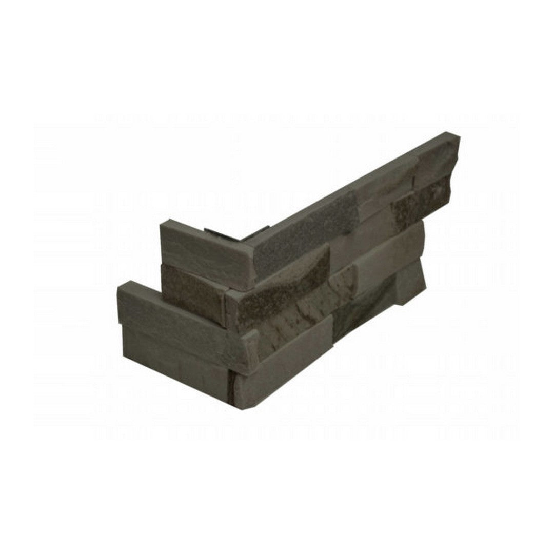 Qualis Ceramica Ledgerstone 6" x 18" Natural Stone Assembled Corner