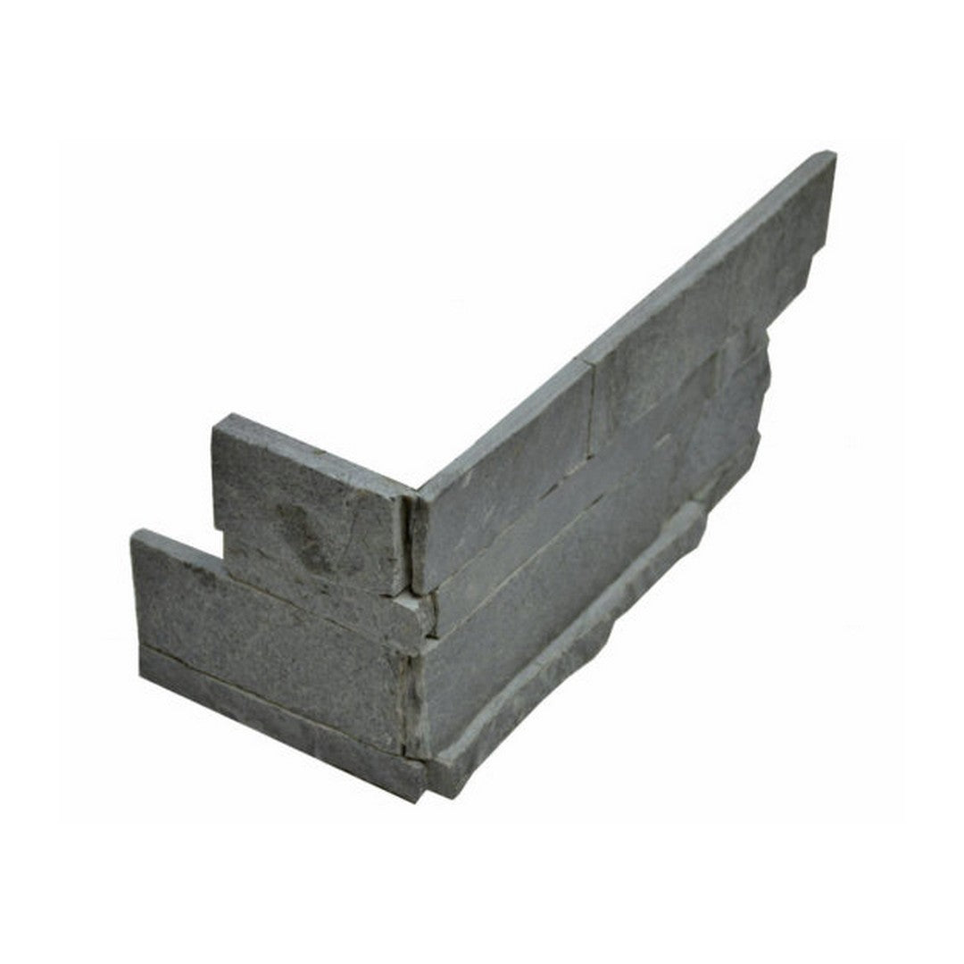 Qualis Ceramica Ledgerstone 6" x 18" Natural Stone Assembled Corner