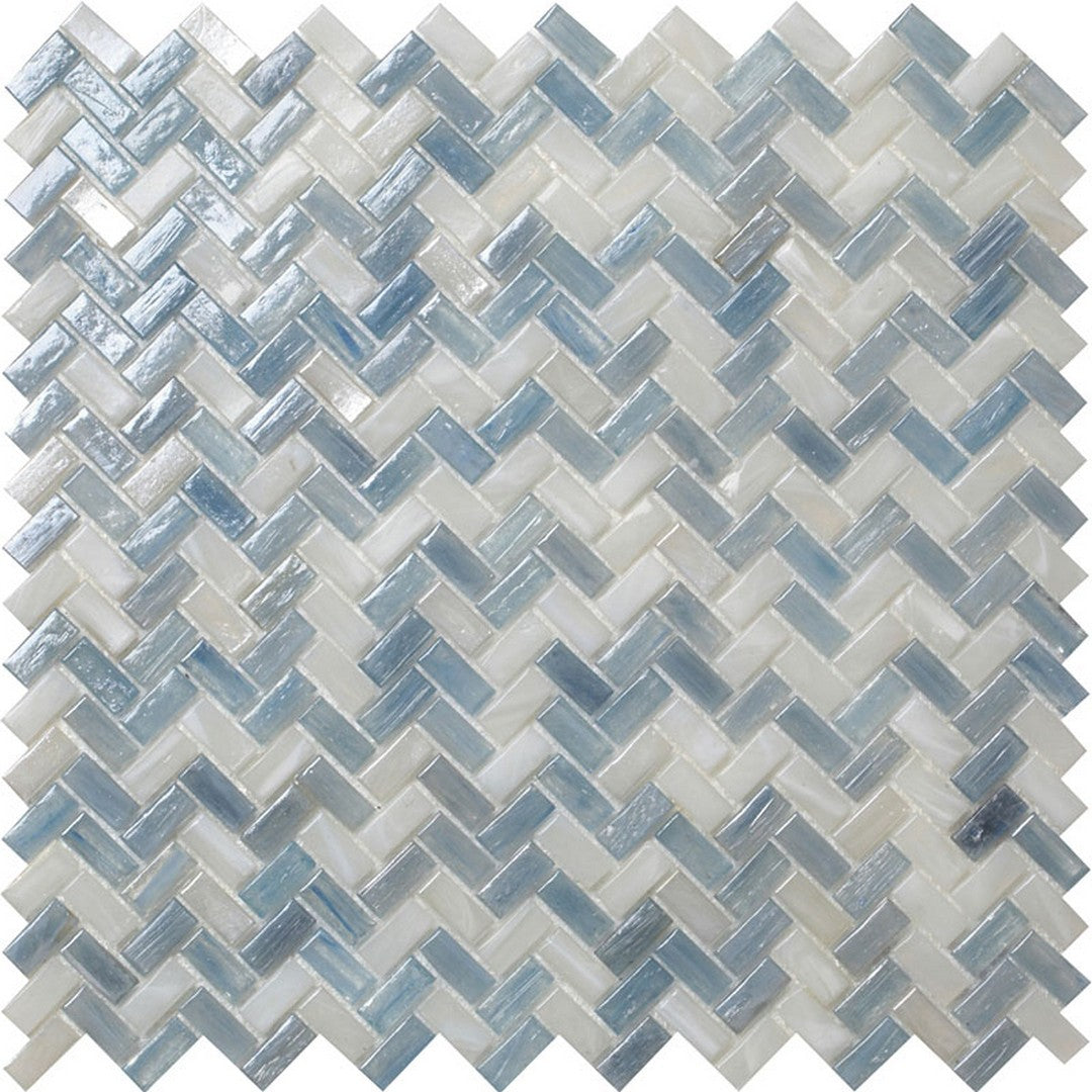 Mir Alma Glamour Espiga 11.8" x 11.9" Glossy Glass Mosaic