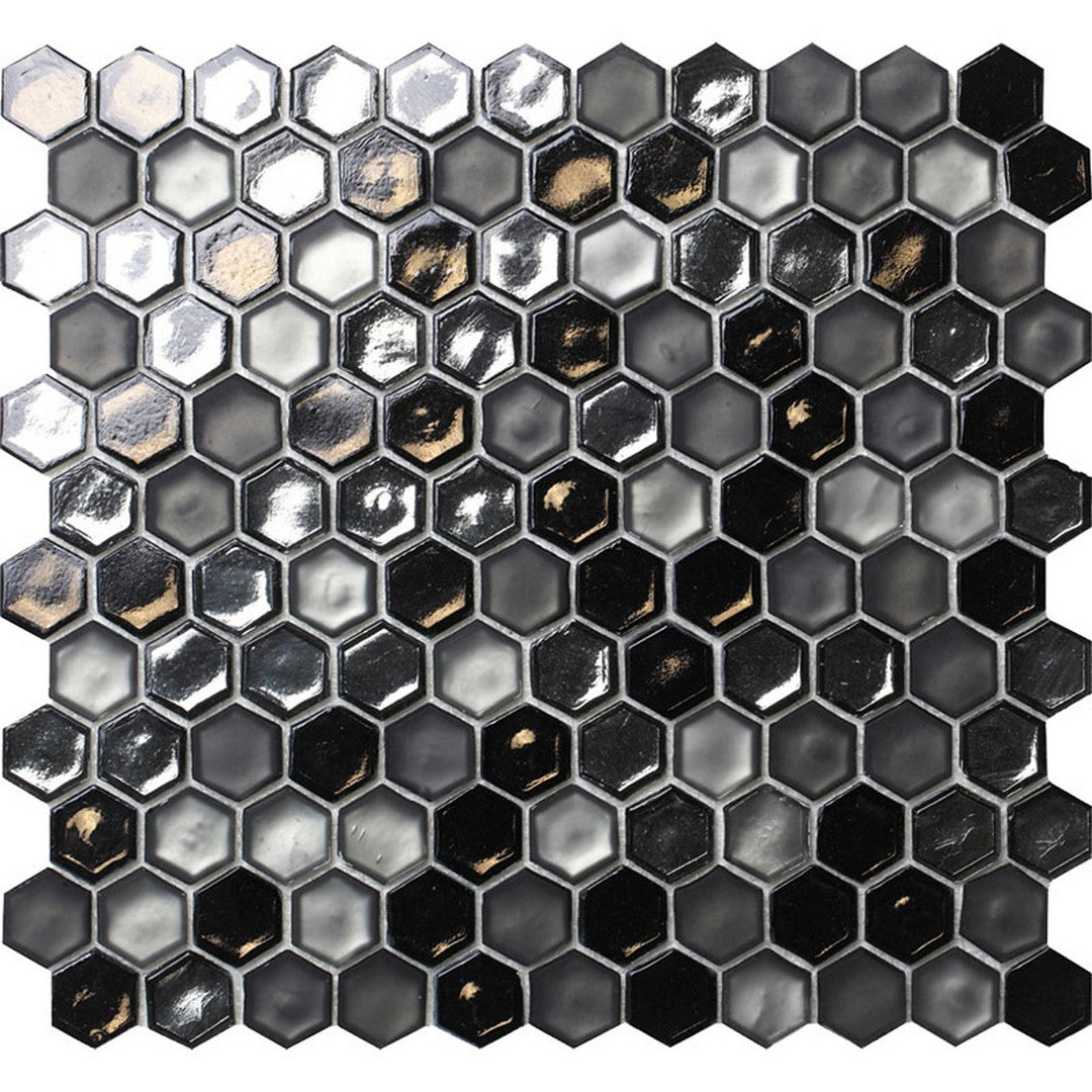 Mir Alma Glamour Cordoba 10.8" x 11.5" Glass 1" Mosaic