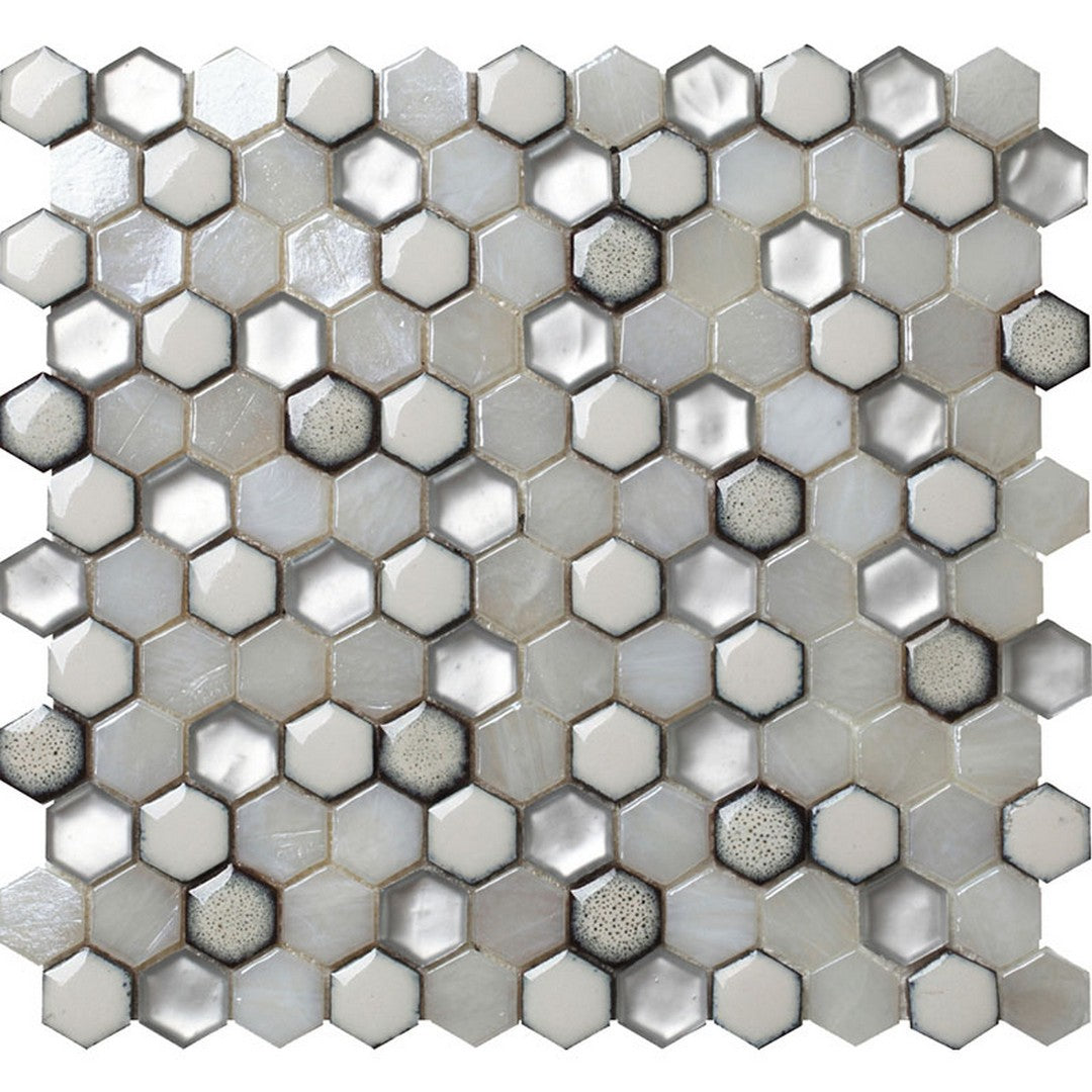 Mir Alma Glamour Cordoba 10.8" x 11.5" Glass 1" Mosaic