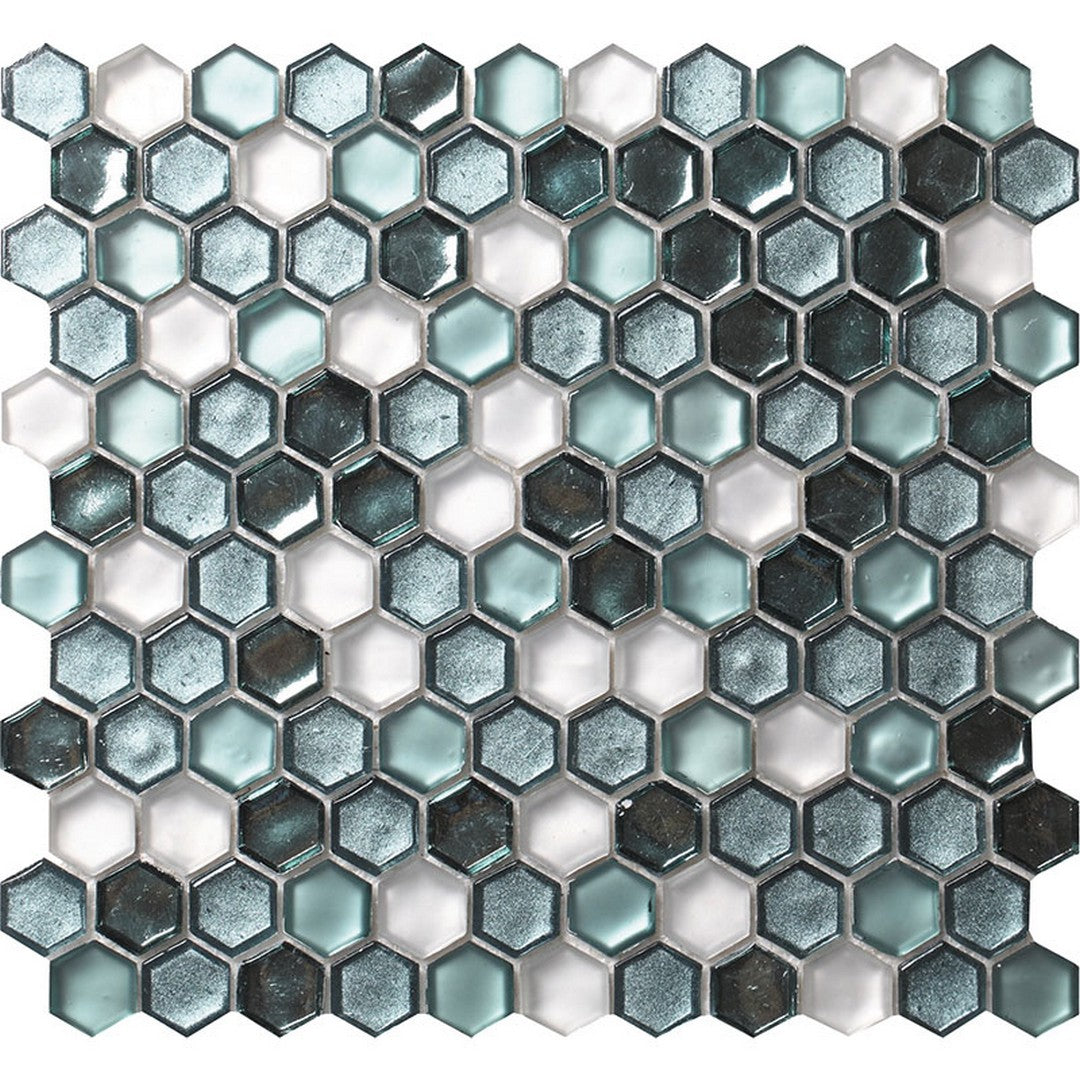 Mir Alma Glamour Cordoba 10.8" x 11.5" Glass 1" Mosaic