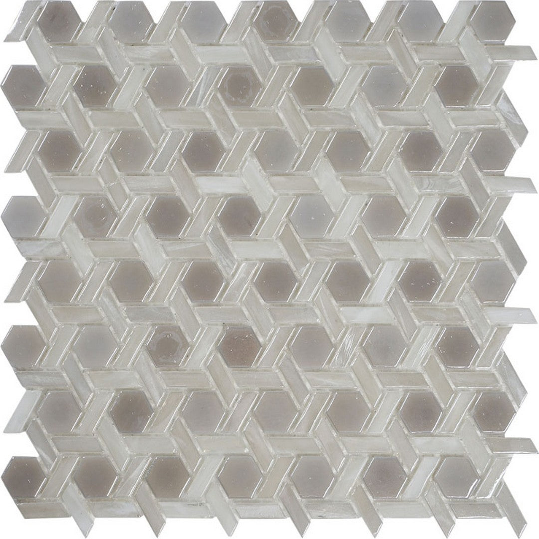 Mir Alma Glamour Weave 11.7" x 11.9" Glossy Glass Mosaic