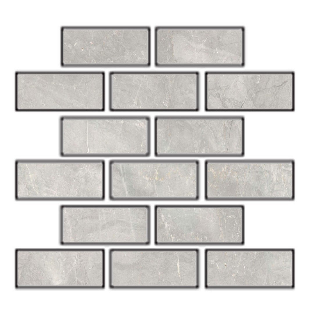 Tesoro La Dolce Vita 11.75" x 11.75" Rectified Matte Porcelain Brick Chisel Mosaic