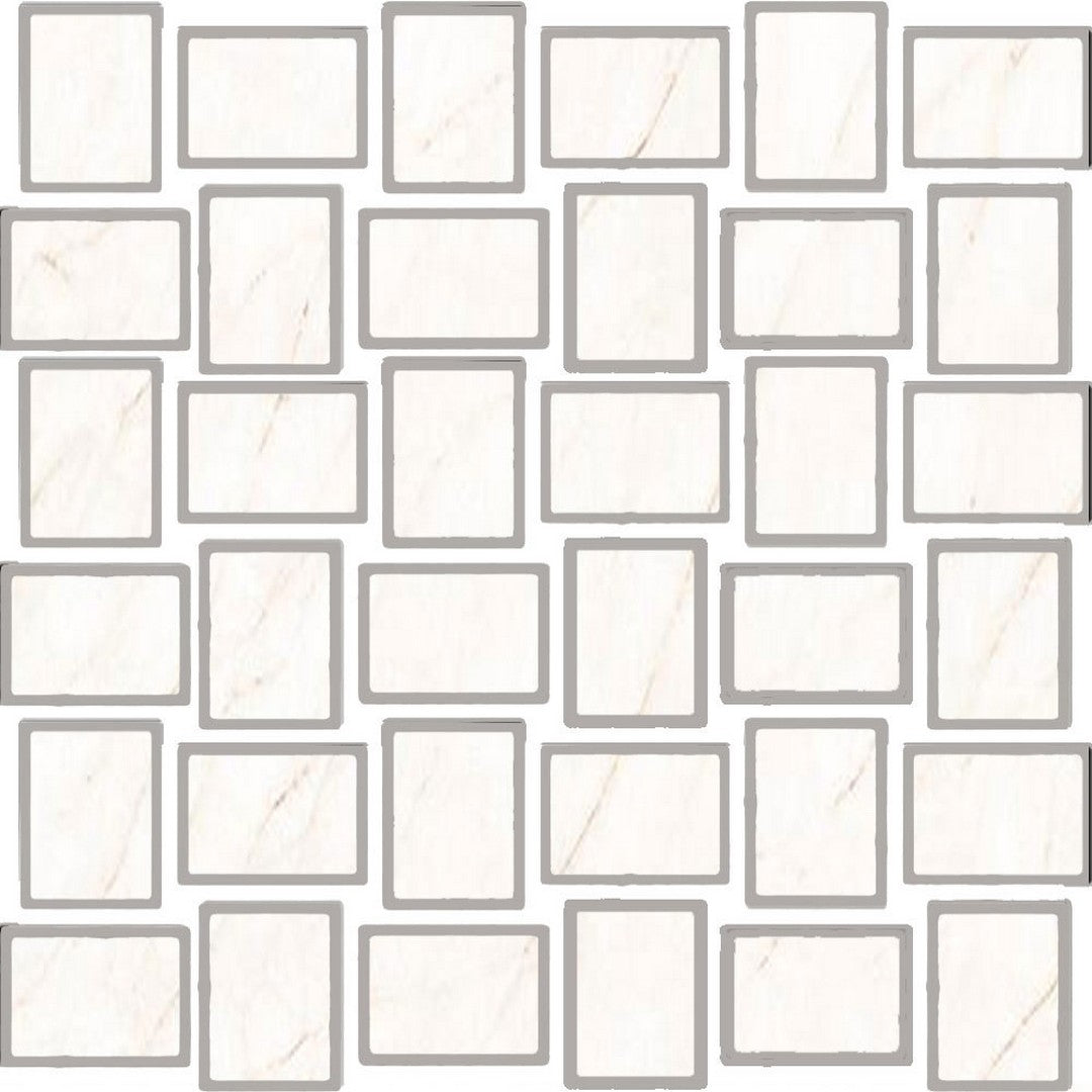 Tesoro La Dolce Vita 11.75" x 11.75" Rectified Matte Porcelain Basketweave Mosaic