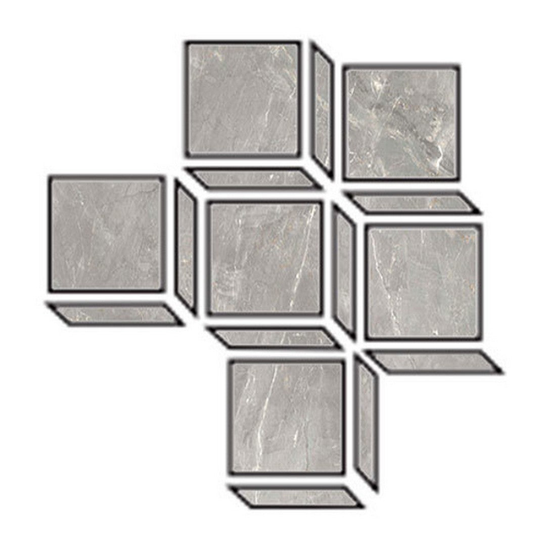 Tesoro La Dolce Vita 14.25" x 11" Rectified Matte Porcelain Diamante Mosaic