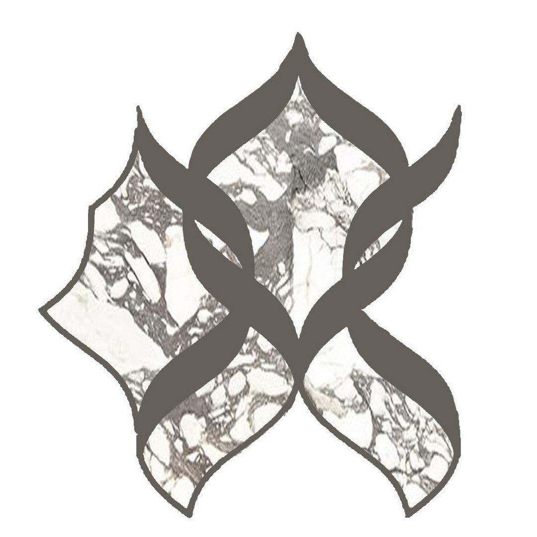 Tesoro La Dolce Vita 10" x 11" Rectified Matte Porcelain Onda Mosaic