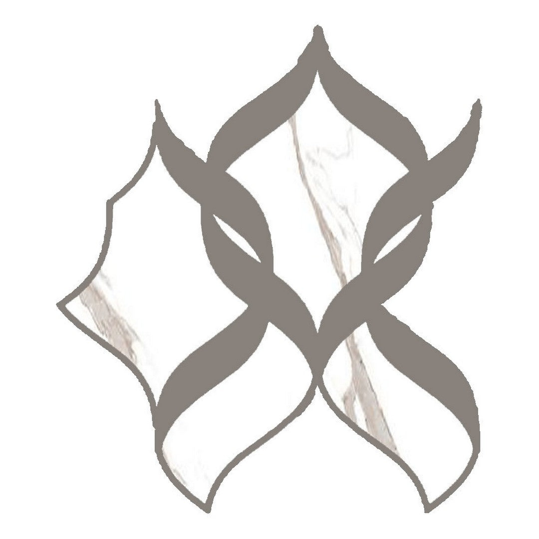 Tesoro La Dolce Vita 10" x 11" Rectified Matte Porcelain Onda Mosaic