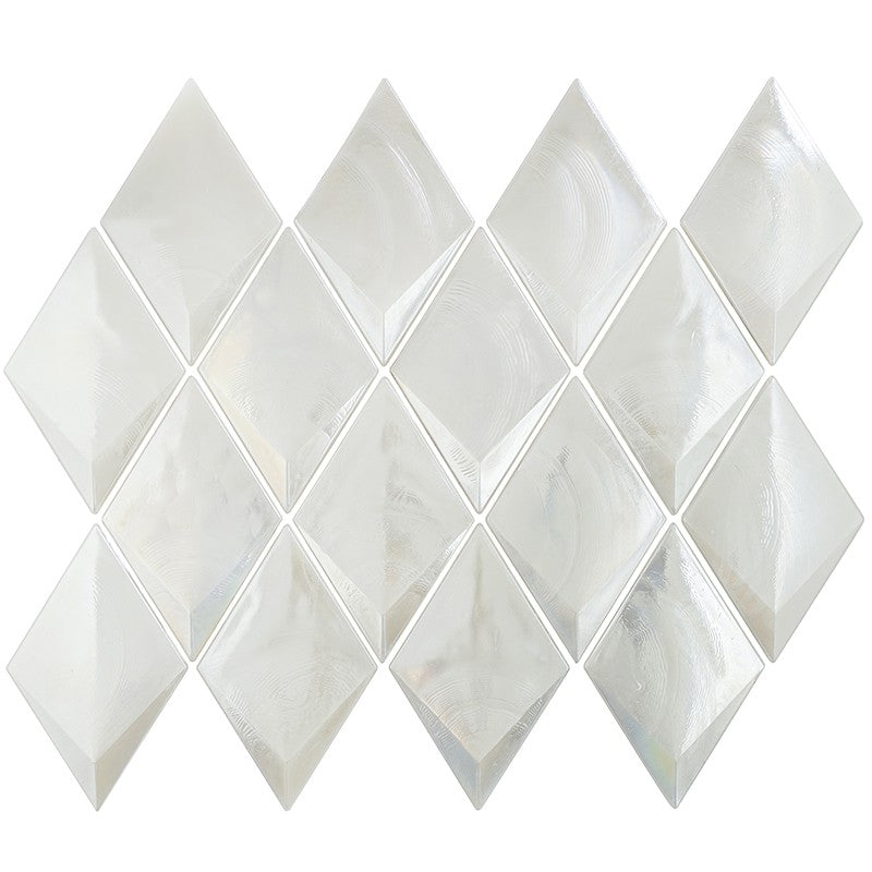 MiR Allure 9.8" x 12.3" Glossy Glass Diamond Mosaic