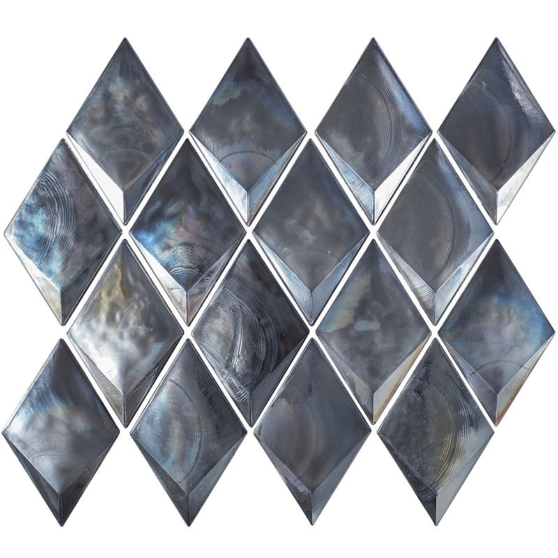 MiR Allure 9.8" x 12.3" Glossy Glass Diamond Mosaic