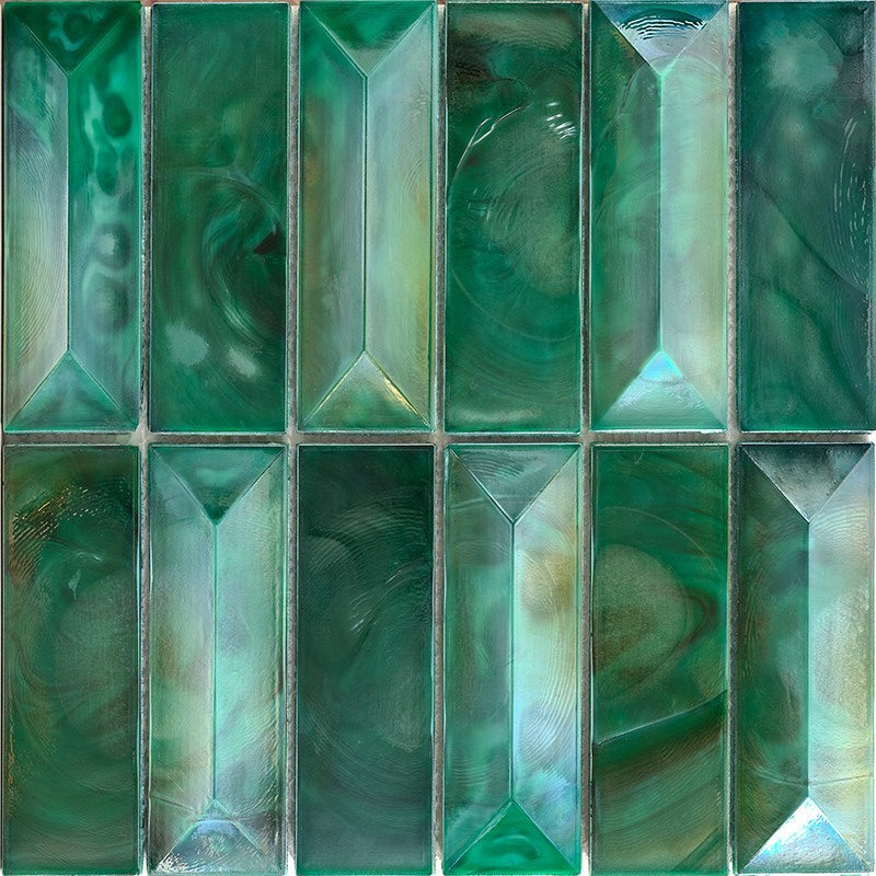 MiR Allure 11.9" x 12" Glossy Glass Rectangular Mosaic