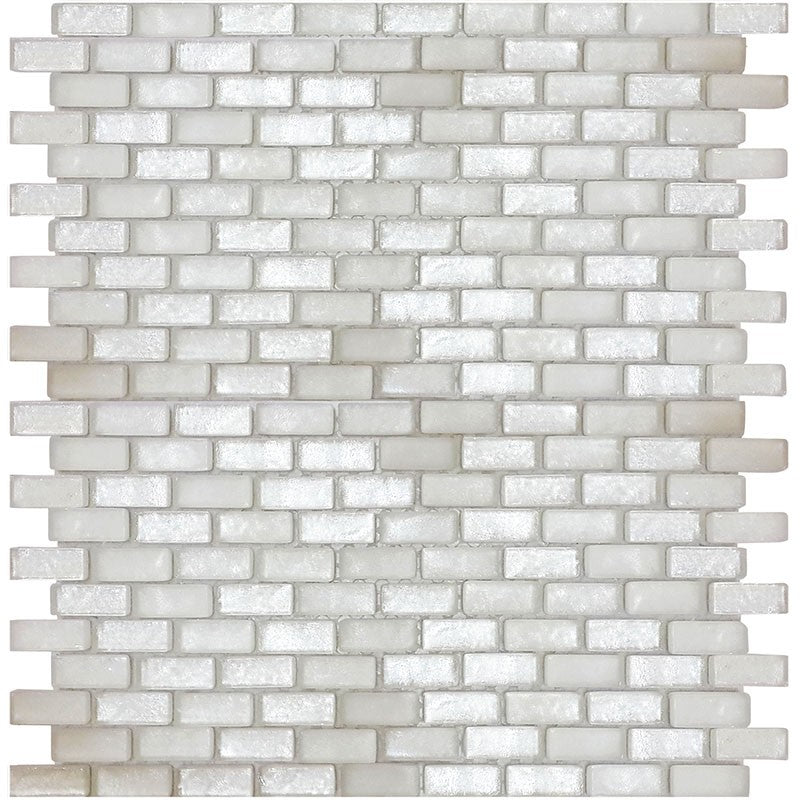 MiR Alaska 11.8" x 11.8" Glass Herringbone Mosaic