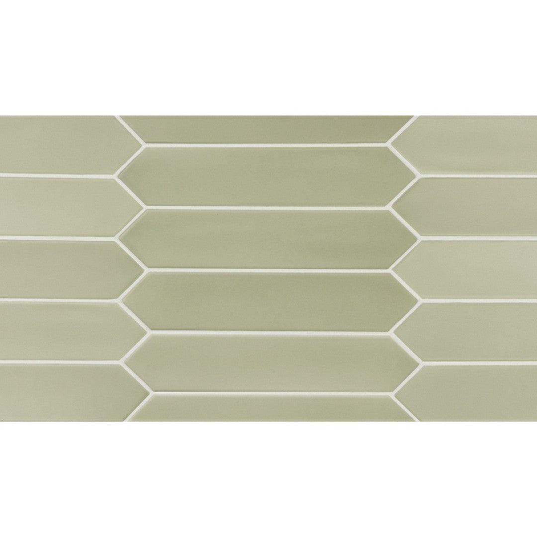 MiR Alfama 2" x 10" Pressed Matte Ceramic Pickets Tile