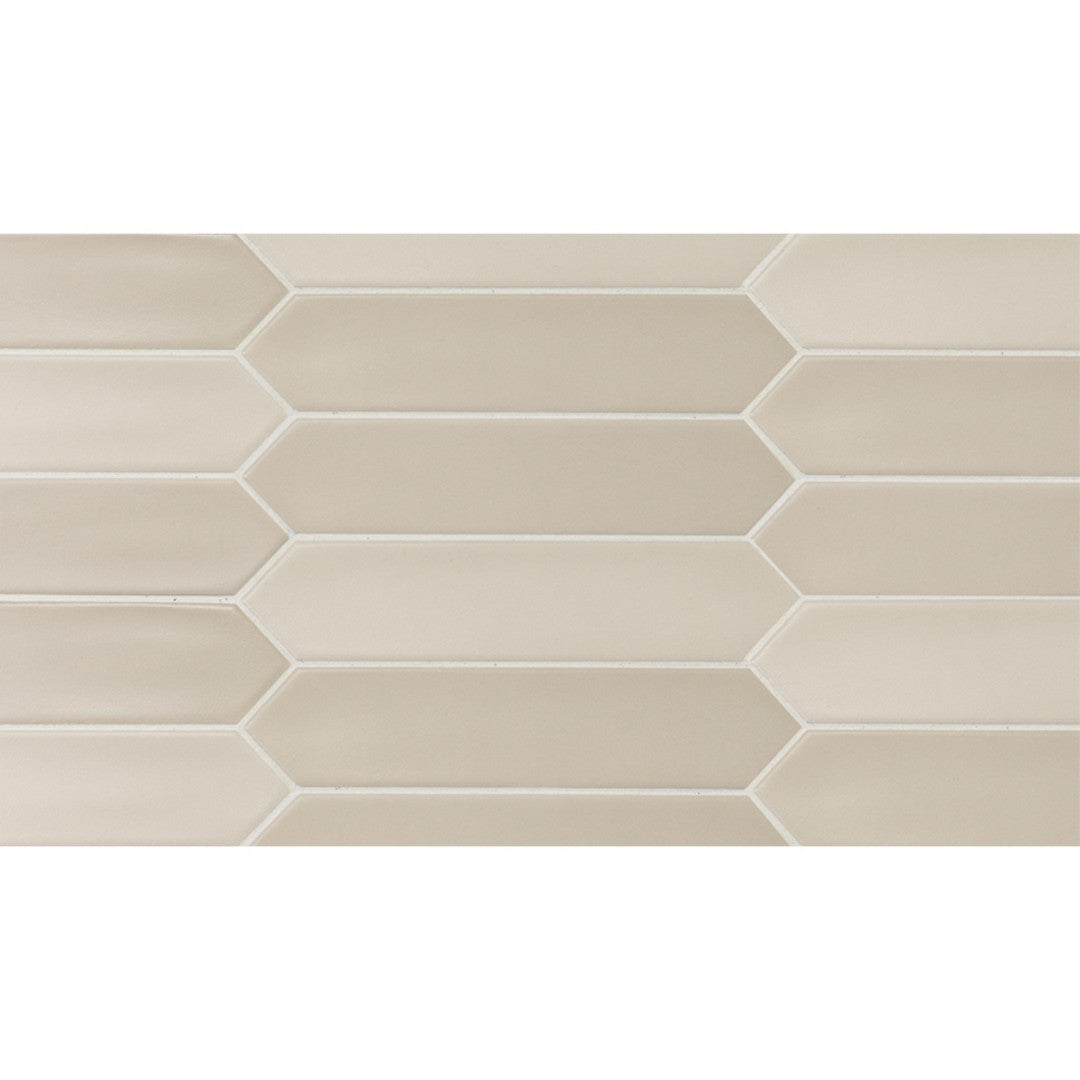 MiR Alfama 2" x 10" Pressed Matte Ceramic Pickets Tile