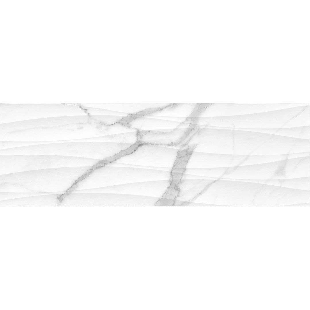 Crossville Raffino 12" x 36" Rectified Matte Curva Deco Ceramic Wall Tile